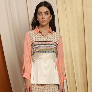 RADKA Coral Georgette Printed Shirt